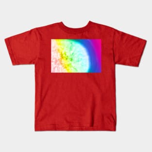 Rainbow colors agate slice mineral Kids T-Shirt